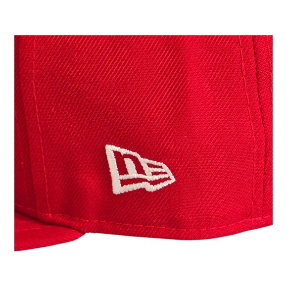 Perfect Game x New Era 59Fifty Baseball Cap Hat Red & White Fitted Size 7 5/8 - Picture 5 of 12